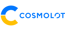 Логотип онлайн-казино Cosmolot с официальным дизайном